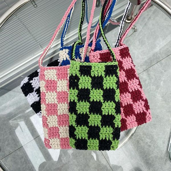 evening bags fashion hand made women small shoulder bag vintage plaid knitting ladies clutch purse handbags female pouch mini crossbody
evening bags fashion hand made women small shoulder bag vintage plaid knitting ladies clutch purse handbags female pouch mini crossbody
