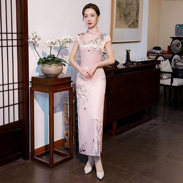 ethnic clothing women print flower long cheongsam hight split straight chinese dresses -4xl spring summer satin qipao skirt gown, Red
ethnic clothing women print flower long cheongsam hight split straight chinese dresses -4xl spring summer satin qipao skirt gown, Red