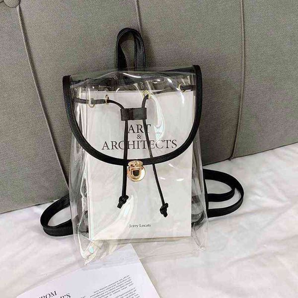 backpack for girls 2020 summer new fashion all -match transparent jelly korean style student trendy small backpack y1105
backpack for girls 2020 summer new fashion all -match transparent jelly korean style student trendy small backpack y1105