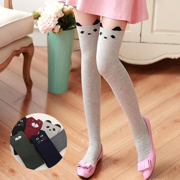 socks & hosiery autumn and winter cartoon panda stereo ear knee cotton female jacquard high, Black;white
socks & hosiery autumn and winter cartoon panda stereo ear knee cotton female jacquard high, Black;white