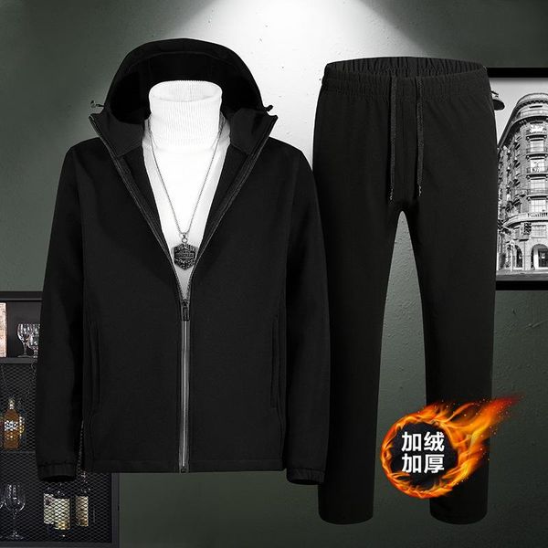 men's tracksuits boutique autumn and winter casual composite fleece suit fashion city zipper shirt, Gray
men's tracksuits boutique autumn and winter casual composite fleece suit fashion city zipper shirt, Gray