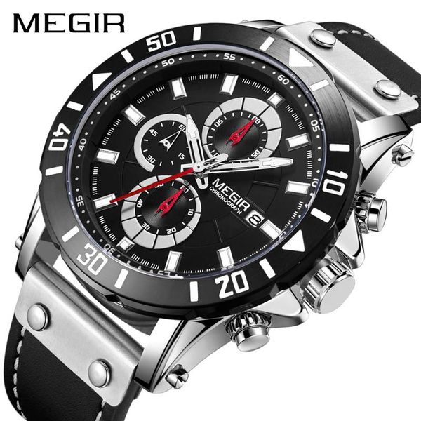 wristwatches megir genuine leather fashion men sport wrist watch chronograph quartz military creative waterproof male clock, Slivery;brown
wristwatches megir genuine leather fashion men sport wrist watch chronograph quartz military creative waterproof male clock, Slivery;brown