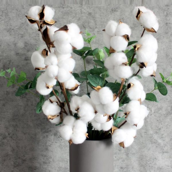 1pc natural cotton artificial eucalyptus flowers dried branch fake plants diy wreath craft rustic weddding home decor decorative & wreaths
1pc natural cotton artificial eucalyptus flowers dried branch fake plants diy wreath craft rustic weddding home decor decorative & wreaths