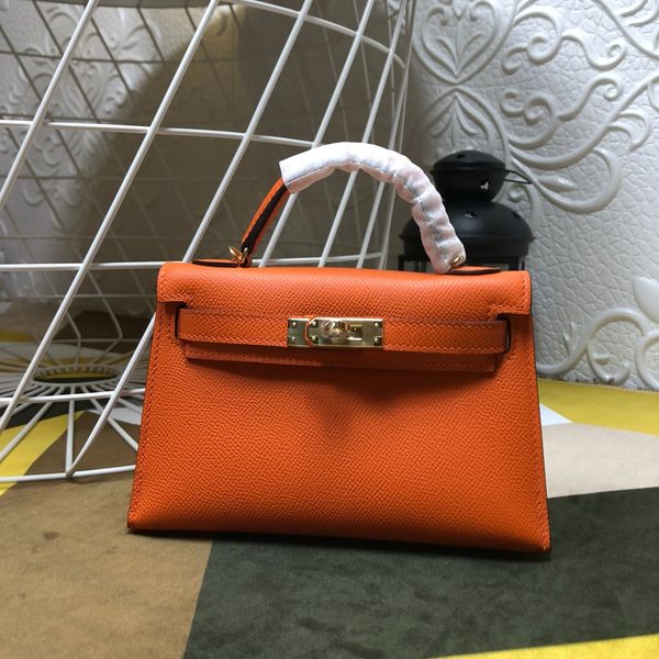 handmade quality mini designers purse 19.5cm blue brown grey pink orange 8colors epsom leather wax line stitching gold and silver
handmade quality mini designers purse 19.5cm blue brown grey pink orange 8colors epsom leather wax line stitching gold and silver