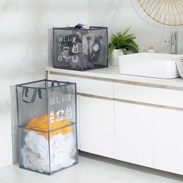 laundry bags foldable basket mesh breathable dirty clothes simple bathroom home storage two sizes
laundry bags foldable basket mesh breathable dirty clothes simple bathroom home storage two sizes