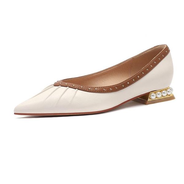 dress shoes 2021 women flat brand design pearls beading pointed toe slip on flats ladies casual soft comfortable leather ballet, Black
dress shoes 2021 women flat brand design pearls beading pointed toe slip on flats ladies casual soft comfortable leather ballet, Black