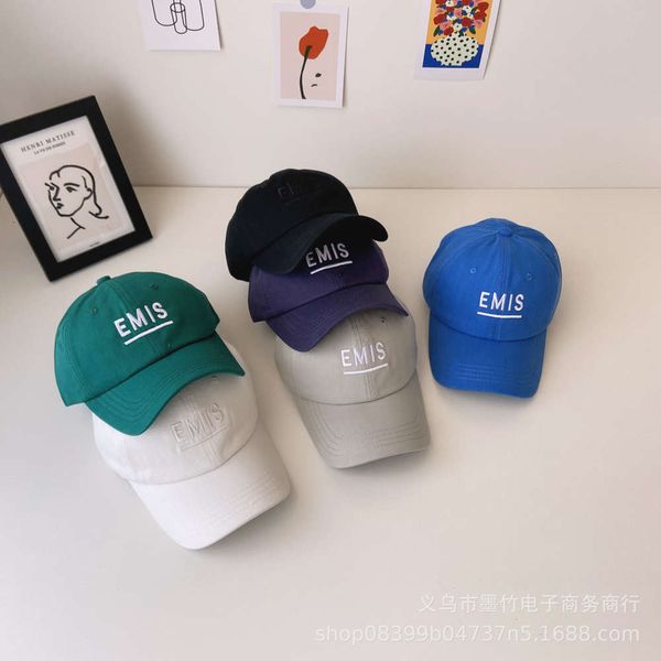 spring and autumn emis letter embroidered casual baseball cap for lovers, Blue;gray
spring and autumn emis letter embroidered casual baseball cap for lovers, Blue;gray