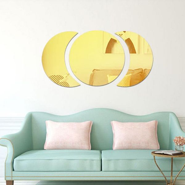 3pcs/ set big round half circle simple wall mirror sticker 3d acrylic for home bedroom decoration gold silver stickers
3pcs/ set big round half circle simple wall mirror sticker 3d acrylic for home bedroom decoration gold silver stickers