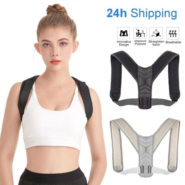 back support posture corrector belt adjustable clavicle spine shoulder lumbar men women correction drop, Black;blue
back support posture corrector belt adjustable clavicle spine shoulder lumbar men women correction drop, Black;blue