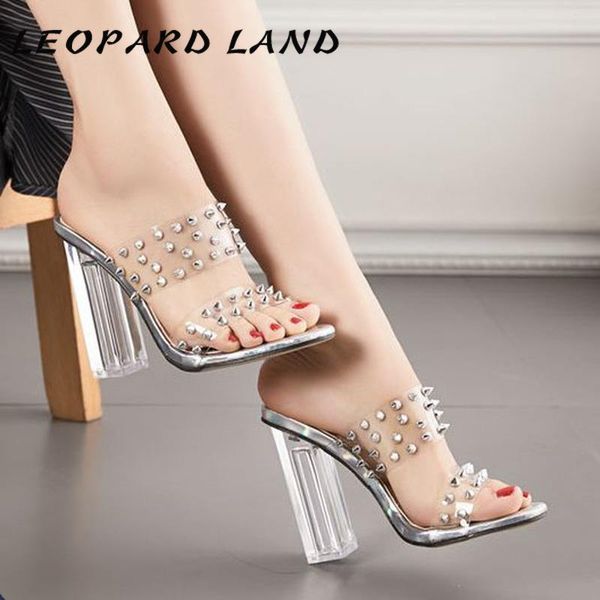 sandals leopard land 2021 fashion women's large size transparent studded heels chunky heel cutout high women cwf, Black
sandals leopard land 2021 fashion women's large size transparent studded heels chunky heel cutout high women cwf, Black