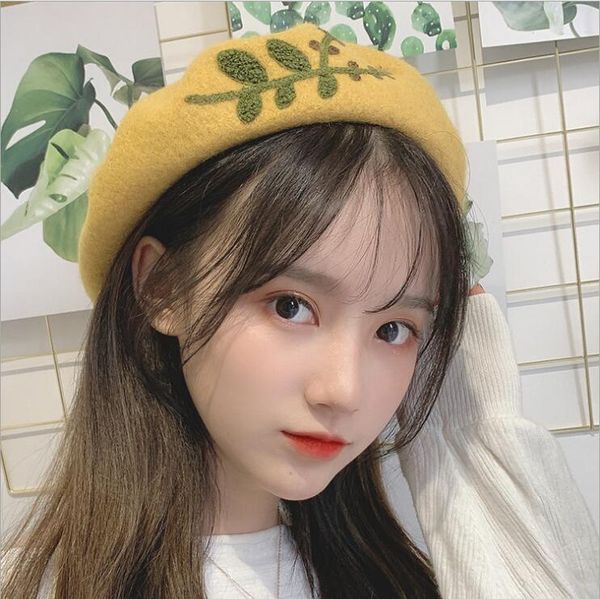 female autumn all-match british retro student beret berets haps caps dmlm050 fashion cute casual flower winter bud hat, Blue;gray
female autumn all-match british retro student beret berets haps caps dmlm050 fashion cute casual flower winter bud hat, Blue;gray