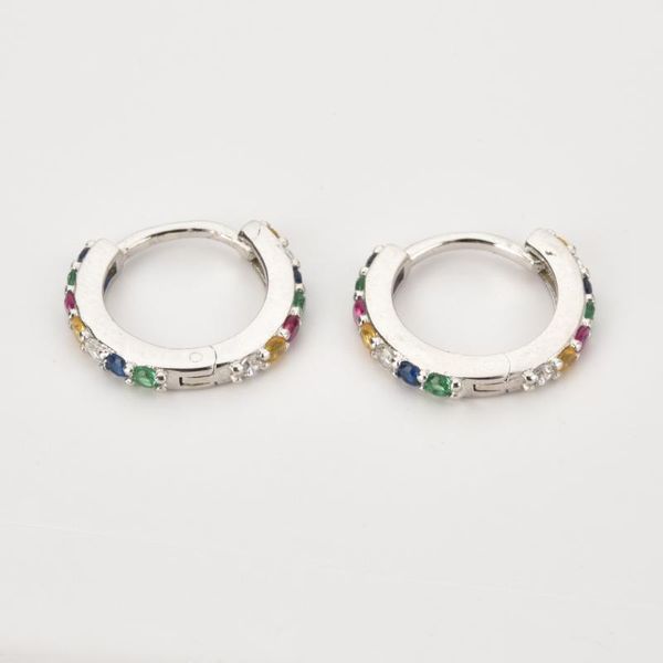 hoop & huggie earring925 sterling silver rainbow zircon cz middle earring piercing ohrringe pendiente luxury fashion fine jewelry, Golden;silver
hoop & huggie earring925 sterling silver rainbow zircon cz middle earring piercing ohrringe pendiente luxury fashion fine jewelry, Golden;silver