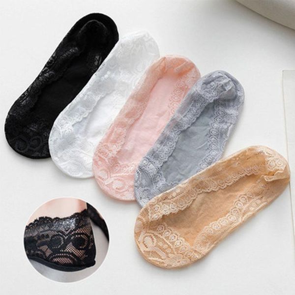 socks & hosiery spring and summer korean lace ship women's silicone anti-skid shallow mouth invisible solid color cotton bottom sock, Black;white 
socks & hosiery spring and summer korean lace ship women's silicone anti-skid shallow mouth invisible solid color cotton bottom sock, Black;white