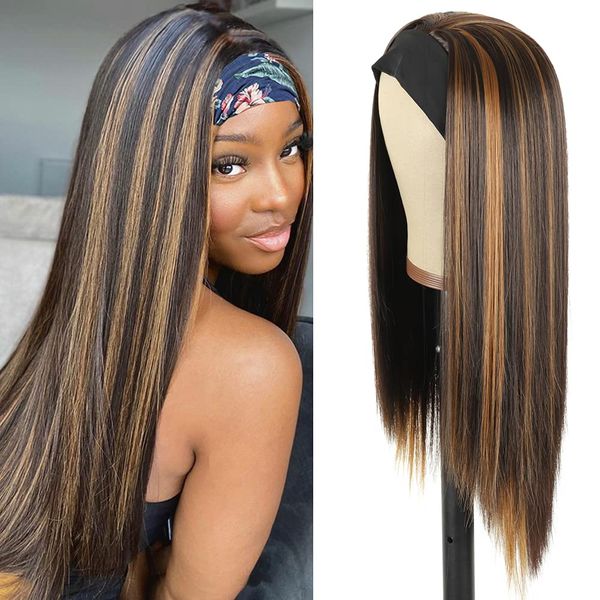 highlight headband wig straight synthetic handband wigs for black women glueless wigs with headband for daily wear
highlight headband wig straight synthetic handband wigs for black women glueless wigs with headband for daily wear