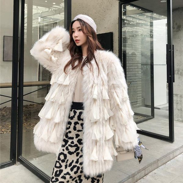 women's fur & faux round neck princess coat fashion women cardigan winter high-end ladies luxury chiffon plush jacket, Black
women's fur & faux round neck princess coat fashion women cardigan winter high-end ladies luxury chiffon plush jacket, Black