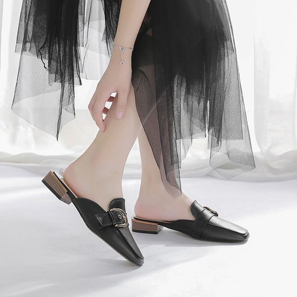 new women slippers summer shoes outdoor slippers slides thick heel office dress shoes sandals leather cozy shoes plus size 43, Black
new women slippers summer shoes outdoor slippers slides thick heel office dress shoes sandals leather cozy shoes plus size 43, Black