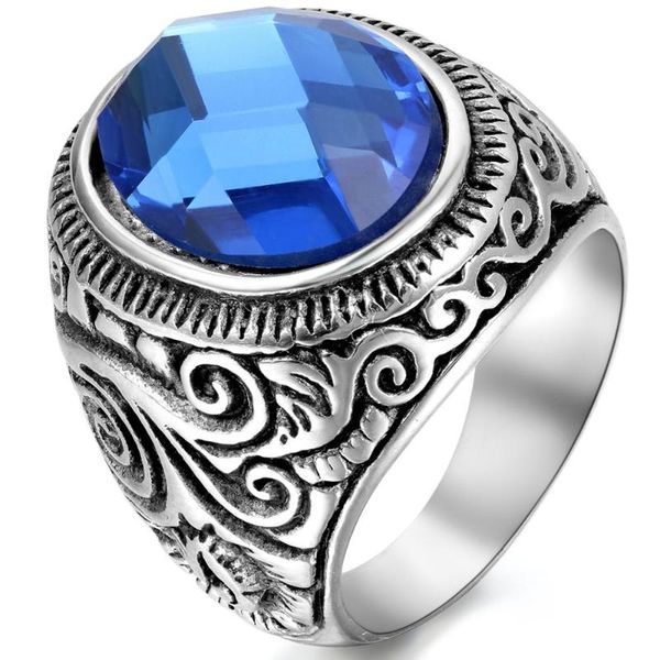 cluster rings boniskiss vintage for men blue stone antique punk style stainless steel jewelry mens ring party, Golden;silver
cluster rings boniskiss vintage for men blue stone antique punk style stainless steel jewelry mens ring party, Golden;silver