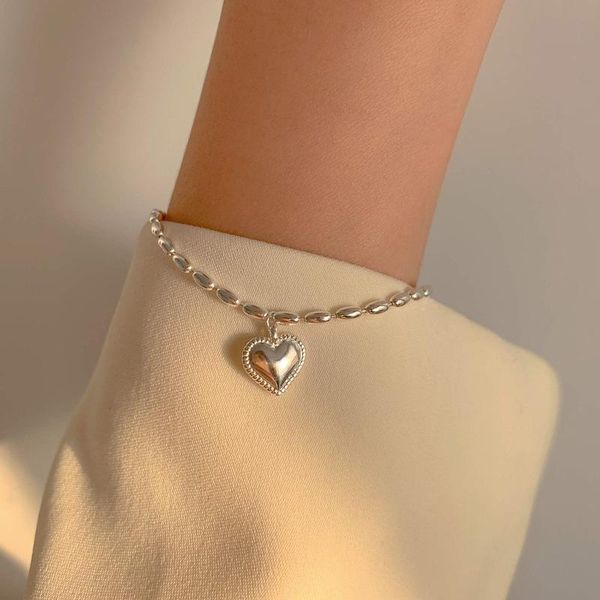 arrival rice grain love girlfriends ins bracelet female student niche retro sweet peach heart charm bracelets, Golden;silver
arrival rice grain love girlfriends ins bracelet female student niche retro sweet peach heart charm bracelets, Golden;silver