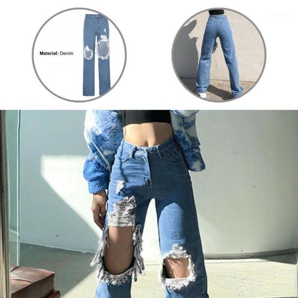 women's jeans cool high waist skin-friendly denim fashion irregular distressed, Blue
women's jeans cool high waist skin-friendly denim fashion irregular distressed, Blue