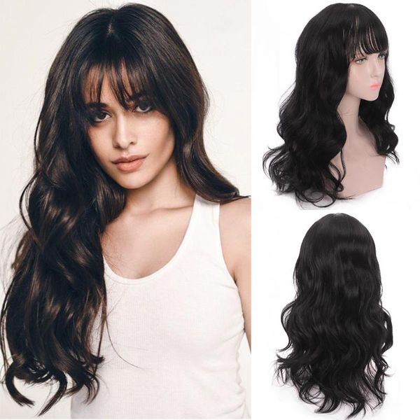 synthetic wigs houyan long curly hair bangs black/brown cosplay wave wig female high temperature silk lolita
synthetic wigs houyan long curly hair bangs black/brown cosplay wave wig female high temperature silk lolita