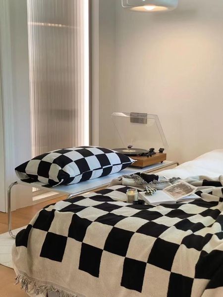 blankets european style simple large chessboard lattice covered blanket retro fashion black and white available in four seasons
blankets european style simple large chessboard lattice covered blanket retro fashion black and white available in four seasons