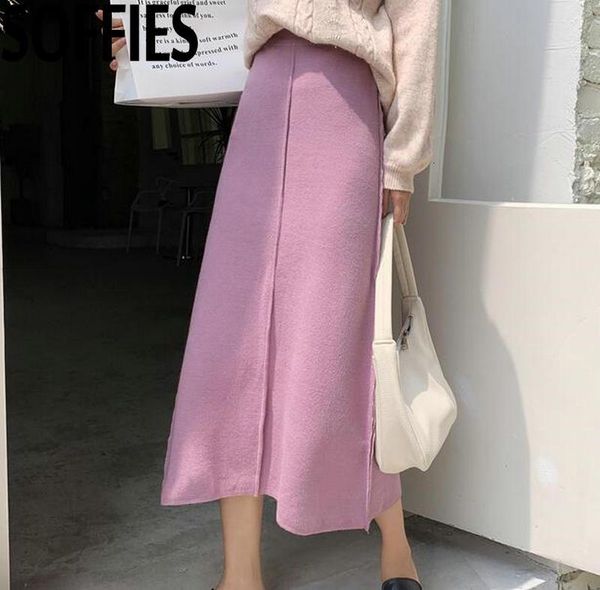 skirts high waist purple color knitting skirt winter long midi knit a-line, Black
skirts high waist purple color knitting skirt winter long midi knit a-line, Black