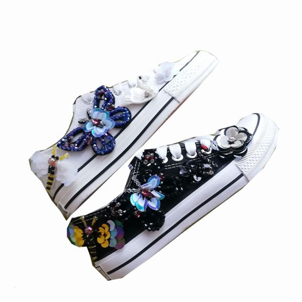 sandals autumn fashion low cut canvas female flat bottom tie casual crystal drill student shoes, Black
sandals autumn fashion low cut canvas female flat bottom tie casual crystal drill student shoes, Black
