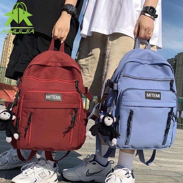 backpack fashion large capacity cartoon doll nylon simple solid color schoolbag for teenage girls casual laprucksack
backpack fashion large capacity cartoon doll nylon simple solid color schoolbag for teenage girls casual laprucksack