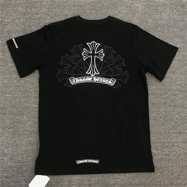 chrome chao brand hearts crosin phantom cross group sanskrit print men's and women's short sleeve t-shirt, White
chrome chao brand hearts crosin phantom cross group sanskrit print men's and women's short sleeve t-shirt, White