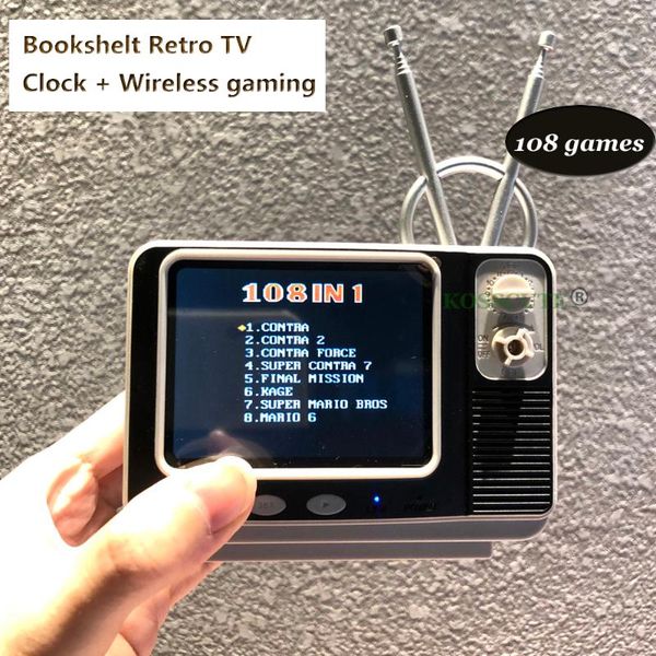 mini retro tv game console handheld video with 2 wireless controllers built-in 108 different games for nes av out portable players
mini retro tv game console handheld video with 2 wireless controllers built-in 108 different games for nes av out portable players