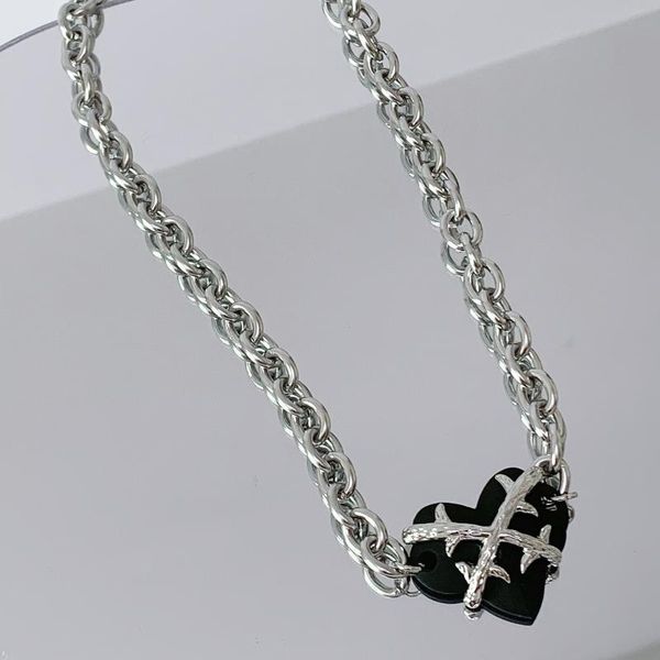 pendant necklaces korean love for women punk vintage metal thick chain short necklace 2021 female y2k 90s gifts, Silver
pendant necklaces korean love for women punk vintage metal thick chain short necklace 2021 female y2k 90s gifts, Silver