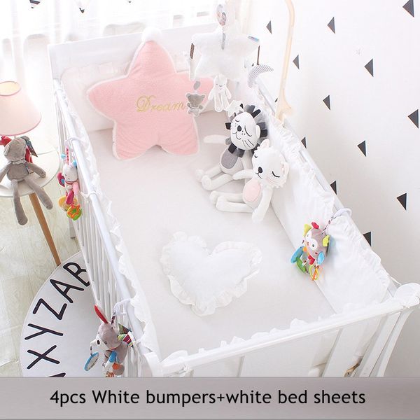 nordic ins white baby bed bumper cot sides for newborn cotton baby bed bedding set children room decoration stuff
nordic ins white baby bed bumper cot sides for newborn cotton baby bed bedding set children room decoration stuff