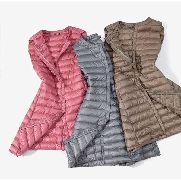 women's vests vest autumn winter ultra light down windproof sleeveless lightweight long waistcoat warm fashion female plus size, Black;white
women's vests vest autumn winter ultra light down windproof sleeveless lightweight long waistcoat warm fashion female plus size, Black;white