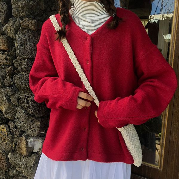 5 colors autumn and winter korean style single breasted button v neck knitted warm sweaters womens cardigans womens (x928), White;black
5 colors autumn and winter korean style single breasted button v neck knitted warm sweaters womens cardigans womens (x928), White;black