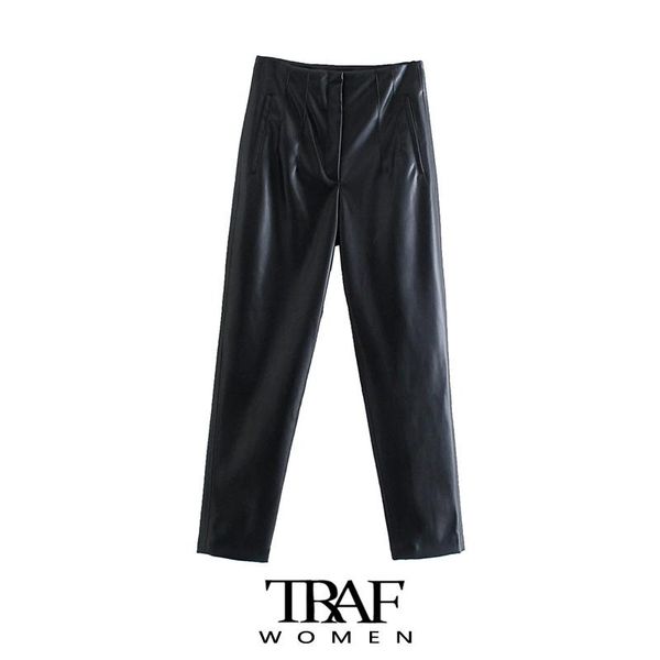 women's pants & capris za women fashion front welt pockets faux leather vintage high waist zipper female ankle trousers mujer, Black;white
women's pants & capris za women fashion front welt pockets faux leather vintage high waist zipper female ankle trousers mujer, Black;white