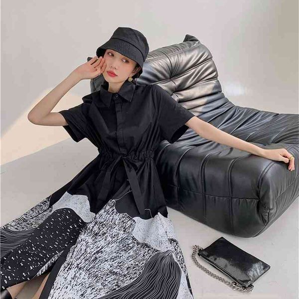 casual dresses darkness black long shirt women summer short sleeve lace up button desinger 2021 aesthetic clothes 1mwo, Black;gray
casual dresses darkness black long shirt women summer short sleeve lace up button desinger 2021 aesthetic clothes 1mwo, Black;gray