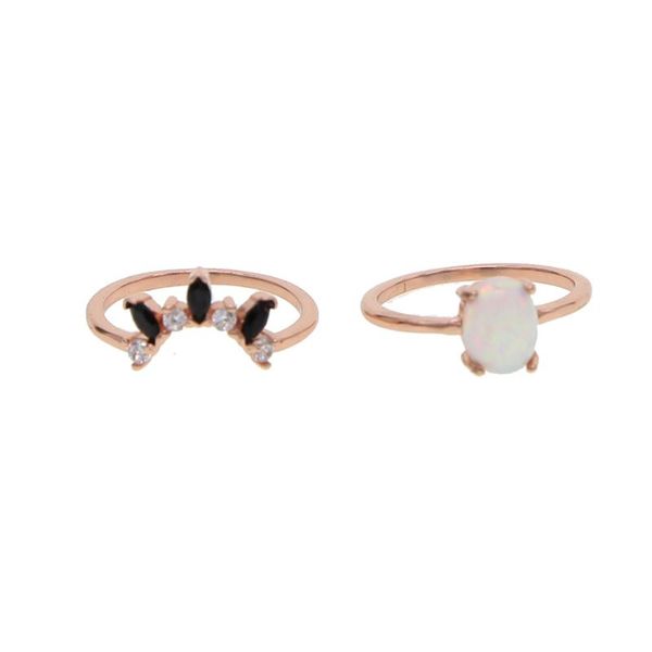 wedding rings 2021 elegant ring rose gold color paved opal cz black for lady party delicate dainty 2pc set, Slivery;golden
wedding rings 2021 elegant ring rose gold color paved opal cz black for lady party delicate dainty 2pc set, Slivery;golden