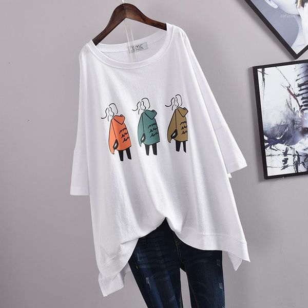 cartoon print summer round neck short-sleeved female kawaii punk clothes oversized harajuku casual loose t-shirt women's, White
cartoon print summer round neck short-sleeved female kawaii punk clothes oversized harajuku casual loose t-shirt women's, White