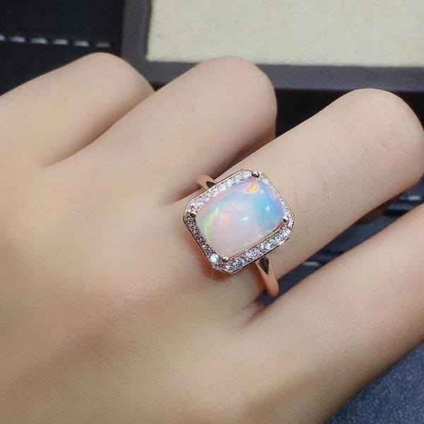 trendy real natural opal ring 925 sterling silver classical cluster rings, Golden;silver
trendy real natural opal ring 925 sterling silver classical cluster rings, Golden;silver