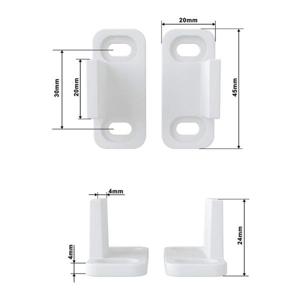 craft tools 6x/set floor guide plastic sliding barn door 4.5 x 2 cm adjustable white
craft tools 6x/set floor guide plastic sliding barn door 4.5 x 2 cm adjustable white