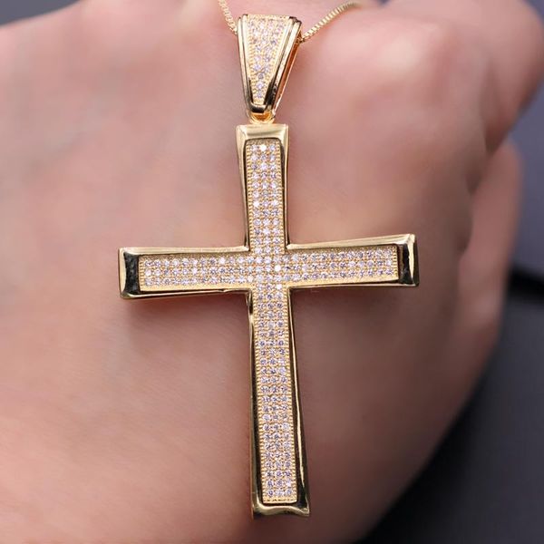 chains big cross pendant necklace full paved cubic zirconia stone gold color chain max fashion hip hop jewelry female current, Silver
chains big cross pendant necklace full paved cubic zirconia stone gold color chain max fashion hip hop jewelry female current, Silver