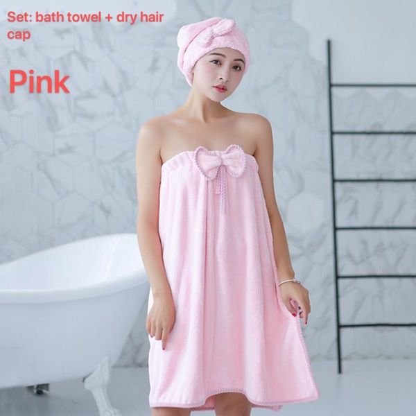 towel women wearable absorbent bath towel+hair cap bathroom set bow-knot body wrap bathrobe spa skirt for adults pajamas
towel women wearable absorbent bath towel+hair cap bathroom set bow-knot body wrap bathrobe spa skirt for adults pajamas