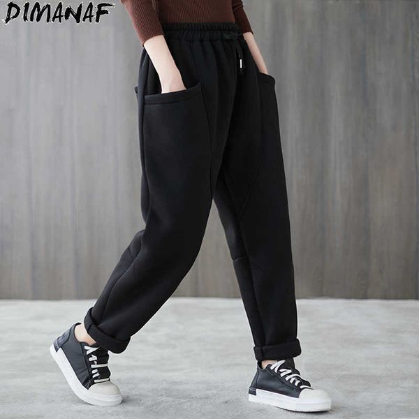 women wide leg pants plus size home wear harem slacks thickening warm female elastic waist loose casual pockets 210531, Black;white
women wide leg pants plus size home wear harem slacks thickening warm female elastic waist loose casual pockets 210531, Black;white