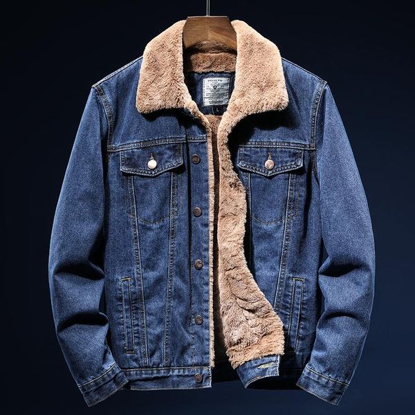 autumn winter youth plus velvet thick denim jacket korean fit slim plush single breasted jackets, Blue;gray
autumn winter youth plus velvet thick denim jacket korean fit slim plush single breasted jackets, Blue;gray