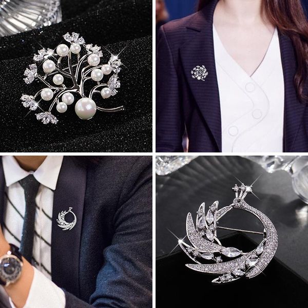 pins, brooches high-grade coat pearl brooch female suit sweater pin tide personality luxury joker accessories, Gray
pins, brooches high-grade coat pearl brooch female suit sweater pin tide personality luxury joker accessories, Gray