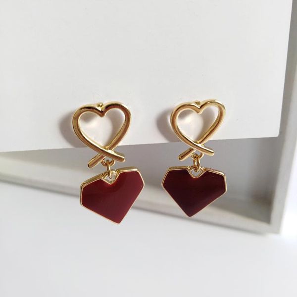 dangle & chandelier 2021 korean fashion red heart-shape drop earrings temperament retro metal heart for women jewelry accessories gifts, Silver
dangle & chandelier 2021 korean fashion red heart-shape drop earrings temperament retro metal heart for women jewelry accessories gifts, Silver