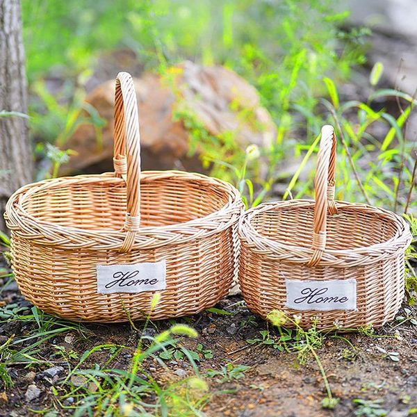 hand-woven rattan storage basket with handle fruit for kitchen picnic bread sundry container baskets
hand-woven rattan storage basket with handle fruit for kitchen picnic bread sundry container baskets