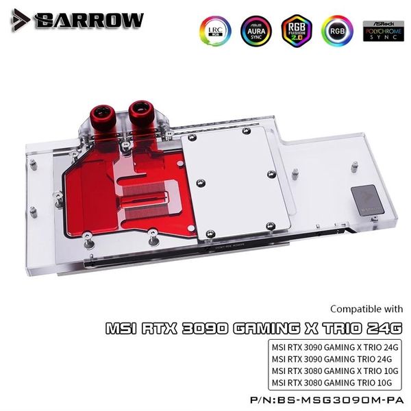 barrow 3090 3080 gpu water block for msi rtx 3090/3080 gaming x trio, full cover argb cooler, bs-msg3090m-pa fans & coolings
barrow 3090 3080 gpu water block for msi rtx 3090/3080 gaming x trio, full cover argb cooler, bs-msg3090m-pa fans & coolings