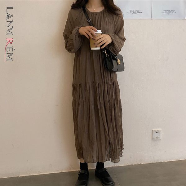women spring summer loose dresses slim o neck lantern sleeve female lady elegant streetwear pleated dress 2d1280 210507, Black;gray
women spring summer loose dresses slim o neck lantern sleeve female lady elegant streetwear pleated dress 2d1280 210507, Black;gray