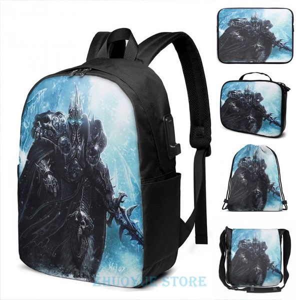 backpack funny graphic print the lich king in icecrown usb charge men school bags women cosmetic bag travel laptop
backpack funny graphic print the lich king in icecrown usb charge men school bags women cosmetic bag travel laptop